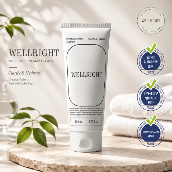 Wellright Pureflux Creamy Cleanser - 150ml